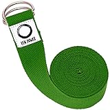 Zen Power Yoga Strap - Natürlicher Gurt Aus 100% Baumwolle, Max. Länge...