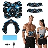 Dresz EMS Bauchmuskeltrainer, EMS Trainingsgerät für Muskeln, 8 Modi & 19...