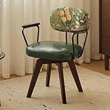 Schreibtischstuhl Drehstuhl Kunstleder Gepolsterter Bürostuhl mit Beinen...