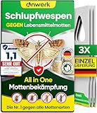 anwerk® Schlupfwespen gegen Lebensmittelmotten - 3 Karten à 1 Lieferung -...