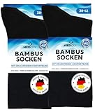 MEDOLY Bambus Socken (6 Paar) ohne Gummibund, gegen Schweißfüße, mit 72%...