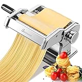 Nudelmaschine Pasta Maker Edelstahl Frische Manuell Pasta Walze Maschine...