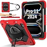 Tablet-Hülle Robuste Hülle Kompatibel mit iPad Pro 11 Zoll M4 A2836 2024...