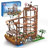 Mould King 11013 Loop Coaster Baustein, Doppelschrauben-Achterbahn mit...