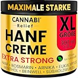 HANF CREME EXTRA STARK 300ml | Gelenk & Muskel Premium Ultra Konzentrierte...