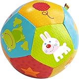 HABA Babyball Tiere - Ball für Kinder ab 6 Monaten - Weicher Greifball...