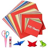 Gucass 300 Blatt Origami Papier, 20x20 & 15x15 & 10x10 Faltpapier in 20...