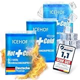 ICEHOF Kühlpads (3x) - Modernstes Soft-Gel, lange Kühldauer - Kühlpack...