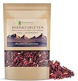 Gourmetia® Hibiskusblüten 200g, Hibiskusblütentee ganz und getrocknet -...