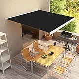 Home Möbel Manuelle Kassettenmarkise 350 cm Größe Anthrazit