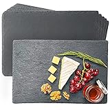 Schieferplatten 6er Set - Ideal zum Servieren 30x20 cm - Wiederverwendbares...