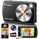 AI Smart Digitalkamera mit WiFi, Autofokus Digital Camera Kamera Fotokamera...