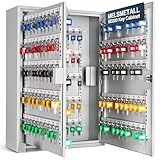Melsmetall Schlüsselkasten SD200 – Schlüsselschrank mit 200 Haken,...