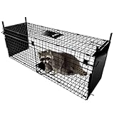 Thealyn Tierkäfig Falle 80 X 33 X 27 cm Doppeltür Tierkäfig Falle Metall...