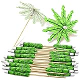 Sujurio Grüne Kokosnussbaum-Zahnstocher, Papierschirme, Zahnstocher,...