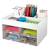 Miiepls Schreibtisch organizer, Platzsparendes Desk Organizer mit 4...
