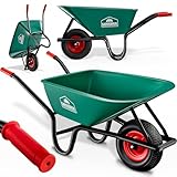 GARDEBRUK® Schubkarre 100 Liter Bauschubkarre Gartenschubkarre bis 250kg...
