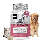 Animigo Multivitamine für Hunde & Katzen - 365 Tabletten - Vitamin B...