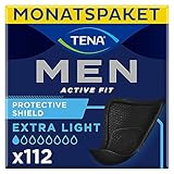 TENA MEN Protective Shield Extra Light - 112 Einlagen im Monatspaket (8 x...