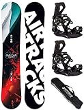 Airtracks Herren Snowboard Set Freeride Freestyle - North South Four Camber...