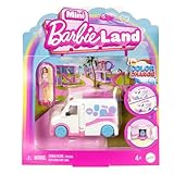 Barbie Mini BarbieLand Puppen- und Spielzeugfahrzeugset, ca. 4 cm große...