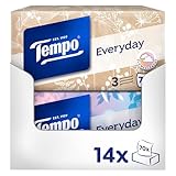 Tempo Light Box Taschentücher - Megapack - 14 Boxen, 70 Tücher pro Box -...