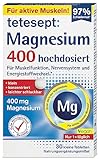 tetesept Magnesium 400 hochdosiert – Nahrungsergänzungsmittel mit...