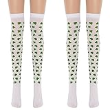 Halloween Kostüm Frauen Bedruckter Socken Halloween-Sockendame mit weißen...