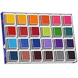 Yeory Fingerabdruckkissen, 24 Farben Bildungsstempelpolster für Kinder,...