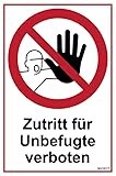 notlok Safety Work Betreten Verboten Schild [ 30x20 cm ] - Verbotsschilder...