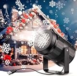 Weihnachtsprojektor LED-Lichter, Projektorlampe, wasserdicht, Schneeflocke,...