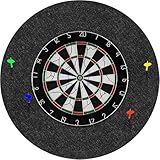 Rdutuok Dart Wandschutz 4 Stück Selbstklebender Filz 30x30...