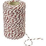 Browin 310205 Fleischfäden aus Baumwolle weiß-rot (240°C) 100 g, 50 m,...