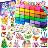 Bridokit Modelliermasse Lufttrocknend, 36 Farben Lufttrocknende Magische...