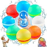 8 Stück Bunt Wasserbomben Selbstschließend, Eine Sekunden Schnellfüller...