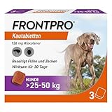 FRONTPRO Hund XL - Kautablette gegen Zecken & Flöhe (große Hunde 25 bis...