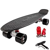 FunTomia Kinder Skateboard Cruiserboard Miniboard 57cm mit oder ohne LED...