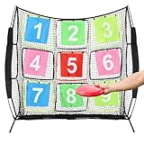Disc-Golf-Netz, tragbares Disc-Trainingsnetz mit 9 Zielen,...