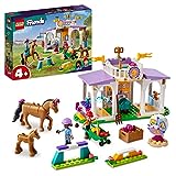 LEGO Friends Reitschule Set mit 2 Spielzeug-Pferden, Aliya und Mia...