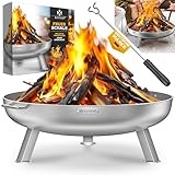 KESSER® Feuerschale 2,5mm Stahldicke | Feuerkorb Ø80cm legierter Stahl |...