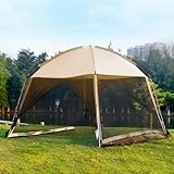 GVDV Event Pavillon 3 x 3 mit Moskitonetze, Outdoor Camping Faltpavillon...