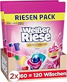 Weißer Riese Color Trio-Caps Aromatherapie Orchidee (120 Waschladungen),...