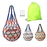 BSITSSS 3PCS Ballnetz Extra Groß Fußball Ballnetz, 57cm Große Net Tasche...