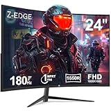 Z-Edge 24 Zoll Curved Gaming Monitor 180Hz 1ms MPRT, 300cd/m² Helligkeit,...