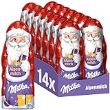 Milka Weihnachtsmann Alpenmilch 14 x 90g I Schoko Weihnachtsmann...