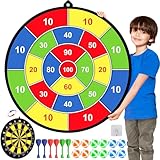 29' Doppelseitige Dartscheibe Kinder Game Mit 12 klebrigen Bällen,6...