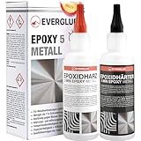 Everglue 2K 5 Minuten Epoxy Flüssigmetall 200g Dosierflaschen 1:1...