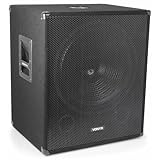 Vonyx SMWBA18 Aktiv Subwoofer, stabile Bassbox, 18 Zoll Sub 1000 Watt,...