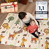 Mallie® Spielmatte Baby Faltbar inkl. Gratis Tragetasche 180x150x1cm [100%...