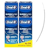 Oral B Superfloss Zahnseide, Entfernt Plaque & Zahnstein, Verstärktes Ende...